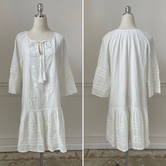 Sundance Cottagecore Southwestern Prairie Aline Shift Dress Western Boho S